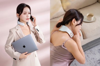 商业摄影-颈部按摩仪产品摄影