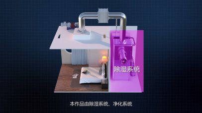 绿色空气循环系统3d动画说明
